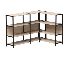 Набор стеллажных систем №14 Everprof EVO 1635x1215x1120 Дуб Соната/Черный | Интернет магазин мебели и декора LifeDekor