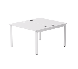 Бенч-система на 2 места Everprof EVO на металлокаркасе 1180х670(1370)x755 Белый/Белый | Интернет магазин мебели и декора LifeDekor