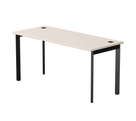 Стол прямой Everprof EVO на металлокаркасе 1580х670х755 мм опоры 45гр Кашемир/Черный | Интернет магазин мебели и декора LifeDekor