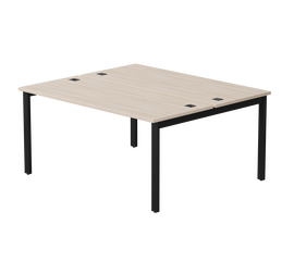Бенч-система на 2 места Everprof EVO на металлокаркасе 1580х670(1370)x755 Дуб Соната/Черный | Интернет магазин мебели и декора LifeDekor