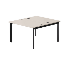 Бенч-система на 2 места Everprof EVO на металлокаркасе 1180х670(1370)x755 опоры 45гр Кашемир/Черный | Интернет магазин мебели и декора LifeDekor