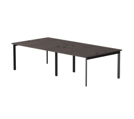 Бенч-система на 4 места Everprof EVO на металлокаркасе 2760х670(1370)x755 опоры 45гр Дуб Пасадена/Черный | Интернет магазин мебели и декора LifeDekor