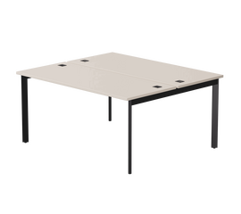 Бенч-система на 2 места Everprof EVO на металлокаркасе 1580х670(1370)x755 опоры 45гр Кашемир/Черный | Интернет магазин мебели и декора LifeDekor