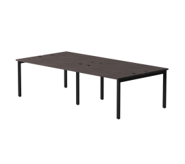 Бенч-система на 4 места Everprof EVO на металлокаркасе 2360х670(1370)x755 Дуб Пасадена/Черный | Интернет магазин мебели и декора LifeDekor