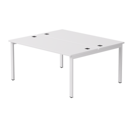 Бенч-система на 2 места Everprof EVO на металлокаркасе 1580х670(1370)x755 Белый/Белый | Интернет магазин мебели и декора LifeDekor