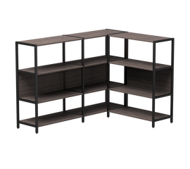 Набор стеллажных систем №14 Everprof EVO 1635x1215x1120 Дуб Пасадена/Черный | Интернет магазин мебели и декора LifeDekor