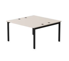 Бенч-система на 2 места Everprof EVO на металлокаркасе 1380х670(1370)x755 Кашемир/Черный | Интернет магазин мебели и декора LifeDekor