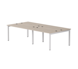 Бенч-система на 4 места Everprof EVO на металлокаркасе 2360х670(1370)x755 Дуб Соната/Белый | Интернет магазин мебели и декора LifeDekor