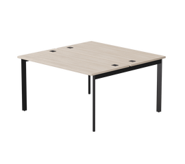 Бенч-система на 2 места Everprof EVO на металлокаркасе 1380х670(1370)x755 опоры 45гр Дуб Соната/Черный | Интернет магазин мебели и декора LifeDekor