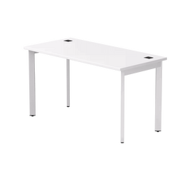 Стол прямой Everprof EVO на металлокаркасе 1380х670х755 мм опоры 45гр Белый/Белый | Интернет магазин мебели и декора LifeDekor