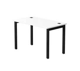 Стол прямой Everprof EVO на металлокаркасе 1180х670х755 мм Белый/Черный | Интернет магазин мебели и декора LifeDekor