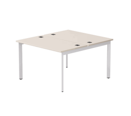 Бенч-система на 2 места Everprof EVO на металлокаркасе 1180х670(1370)x755 опоры 45гр Кашемир/Белый | Интернет магазин мебели и декора LifeDekor