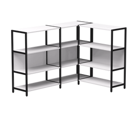 Набор стеллажных систем №14 Everprof EVO 1635x1215x1120 Белый/Черный | Интернет магазин мебели и декора LifeDekor