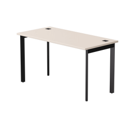 Стол прямой Everprof EVO на металлокаркасе 1380х670х755 мм опоры 45гр Кашемир/Черный | Интернет магазин мебели и декора LifeDekor