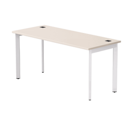 Стол прямой Everprof EVO на металлокаркасе 1580х670х755 мм опоры 45гр Кашемир/Белый | Интернет магазин мебели и декора LifeDekor