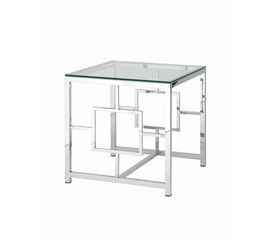 Журнальный столик 55*55 БРУКЛИН серебро | Интернет магазин мебели и декора LifeDekor