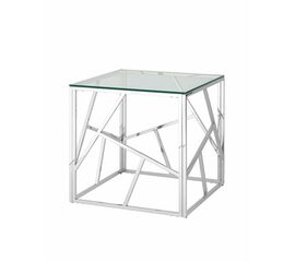 Журнальный столик 55*55 АРТ ДЕКО серебро | Интернет магазин мебели и декора LifeDekor