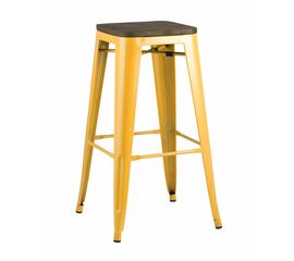 Стул барный TOLIX WOOD желтый | Интернет магазин мебели и декора LifeDekor