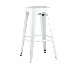Стул барный TOLIX белый глянцевый | Интернет магазин мебели и декора LifeDekor