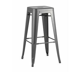 Стул барный TOLIX серебристый матовый | Интернет магазин мебели и декора LifeDekor