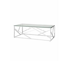 Журнальный стол 120*60 АРТ ДЕКО серебро | Интернет магазин мебели и декора LifeDekor