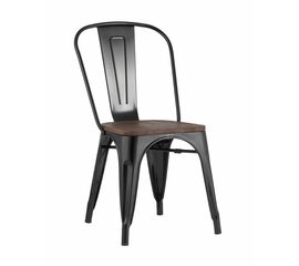 Стул TOLIX WOOD черный глянцевый | Интернет магазин мебели и декора LifeDekor