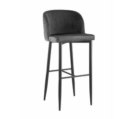 Стул барный Оскар велюр серый | Интернет магазин мебели и декора LifeDekor
