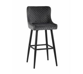 Стул барный Ститч велюр серый | Интернет магазин мебели и декора LifeDekor