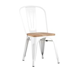 Стул TOLIX WOOD белый глянцевый | Интернет магазин мебели и декора LifeDekor