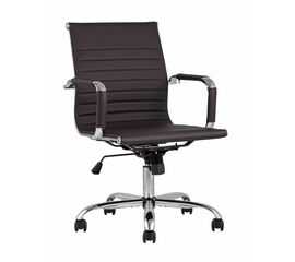 Кресло офисное TopChairs City S коричневое | Интернет магазин мебели и декора LifeDekor