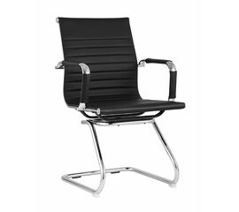 Кресло для посетителей TopChairs Visit черное | Интернет магазин мебели и декора LifeDekor