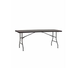 Стол складной чемодан пластиковый Кейт 180 коричневый | Интернет магазин мебели и декора LifeDekor