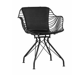 Кресло Thomas черное с черной подушкой | Интернет магазин мебели и декора LifeDekor