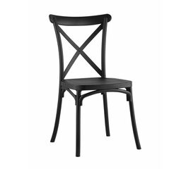 Стул Кроссбэк пластиковый черный | Интернет магазин мебели и декора LifeDekor