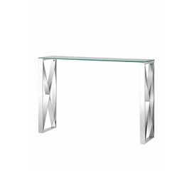 Консоль КРОСС 115*30 серебро | Интернет магазин мебели и декора LifeDekor