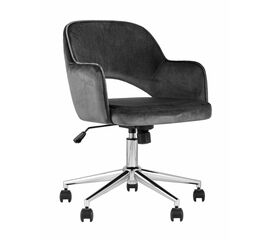 Кресло компьютерное Кларк велюр серый | Интернет магазин мебели и декора LifeDekor