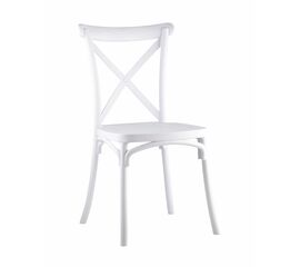 Стул Кроссбэк пластиковый белый | Интернет магазин мебели и декора LifeDekor