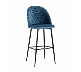 Стул барный Марсель велюр пыльно-синий | Интернет магазин мебели и декора LifeDekor