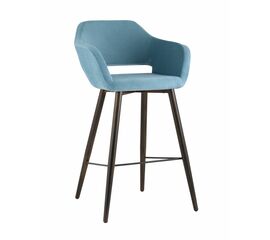 Стул барный Саймон велюр пыльно-голубой | Интернет магазин мебели и декора LifeDekor