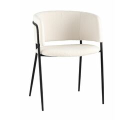 Стул Нэлли ткань букле белый | Интернет магазин мебели и декора LifeDekor