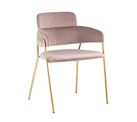 Стул Полин велюр розовый | Интернет магазин мебели и декора LifeDekor