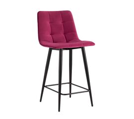 Стул полубарный Джанго велюр винный высота сиденья 60 см | Интернет магазин мебели и декора LifeDekor