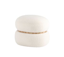 Пуф Полли L тедди белый | Интернет магазин мебели и декора LifeDekor