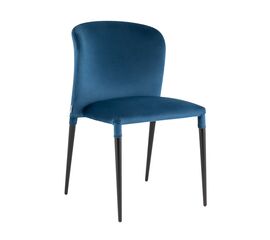 Стул Лори велюр синий | Интернет магазин мебели и декора LifeDekor