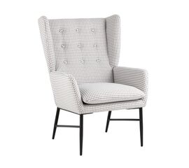 Кресло Мэйден гусиная лапка серый | Интернет магазин мебели и декора LifeDekor