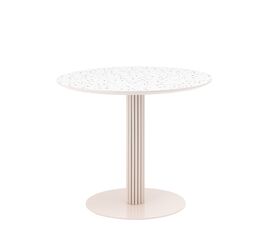 Стол обеденный Stem D90 терраццо | Интернет магазин мебели и декора LifeDekor