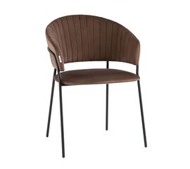 Стул Бруно велюр коричневый | Интернет магазин мебели и декора LifeDekor