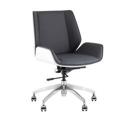 Кресло офисное TopChairs Crown SN серо-голубой | Интернет магазин мебели и декора LifeDekor