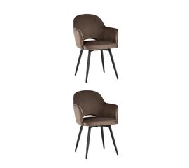 Стул Венера вращающийся, велюр коричневый NP (набор 2шт) | Интернет магазин мебели и декора LifeDekor