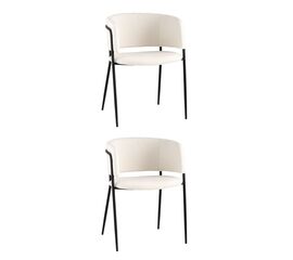 Стул Нэлли ткань букле белый 2 шт. | Интернет магазин мебели и декора LifeDekor